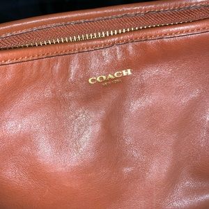 Leather Coach crossbody purse